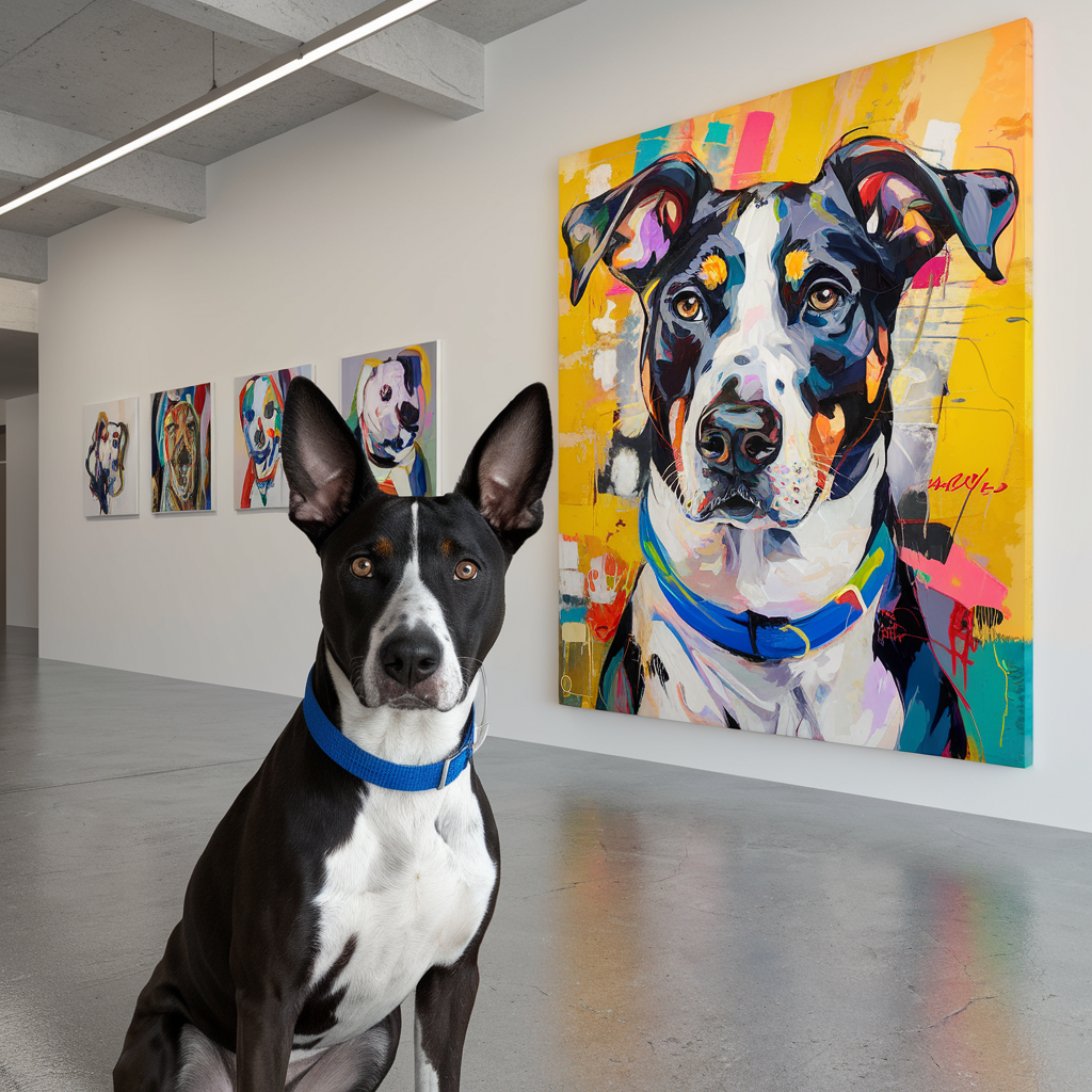Custom Pet Portrait Canvas- Abstract Style