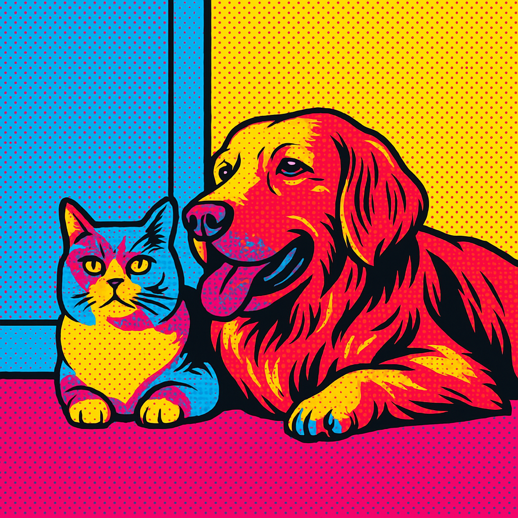 Custom Pet Portrait Pop Art Style