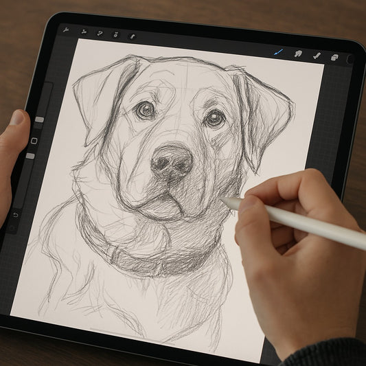z Recording of the digital drawing process