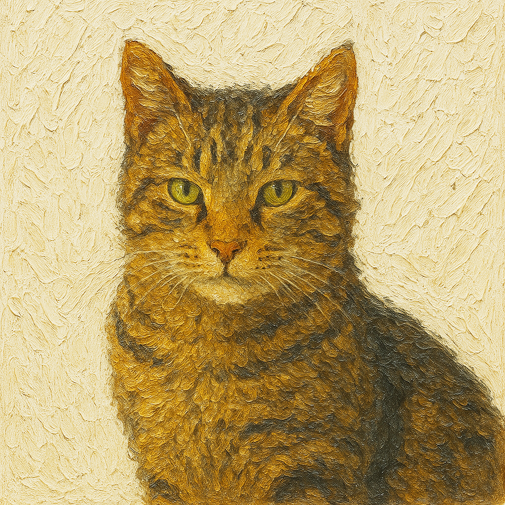 Custom Pet Portrait Canvas- Abstract Style